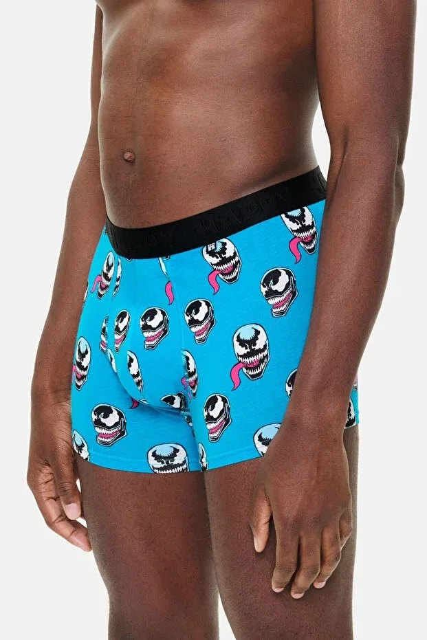Детские боксеры для мальчиков с принтом Happy Socks, Blue — фото 3