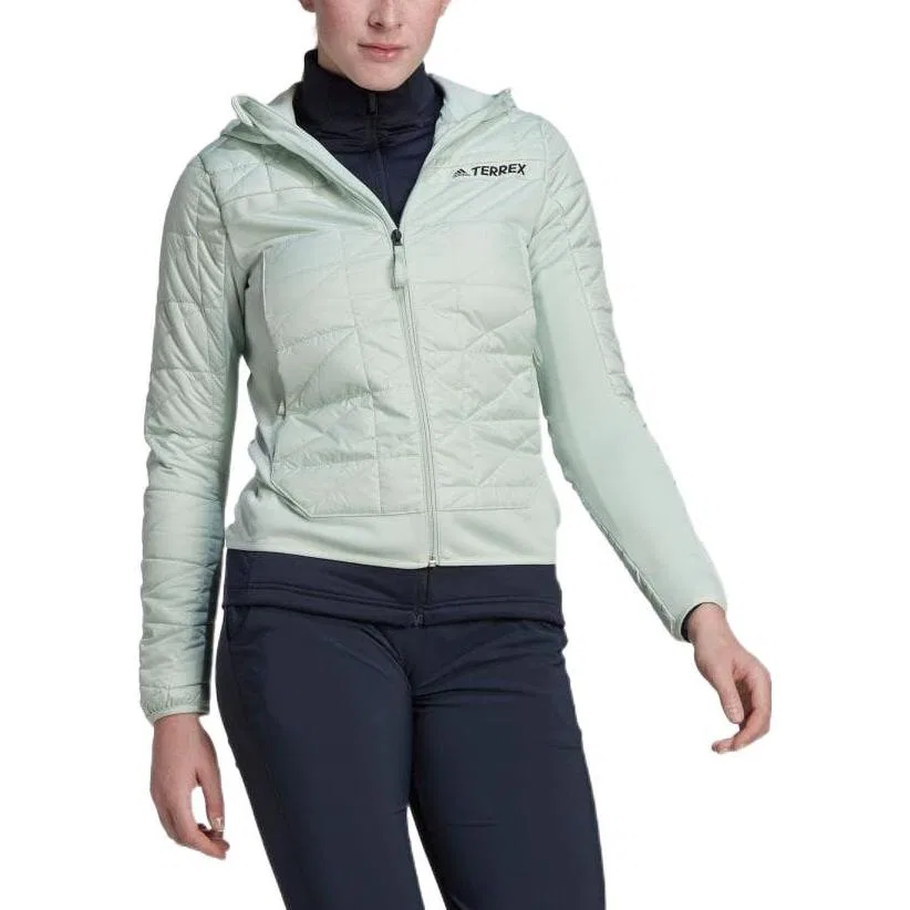 Женская куртка с капюшоном Linen Green Adidas, Linen Green — фото 4