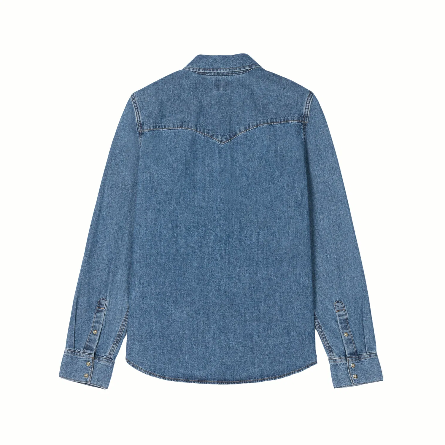 Женская рубашка с воротником Levis, Medium Blue — фото 3