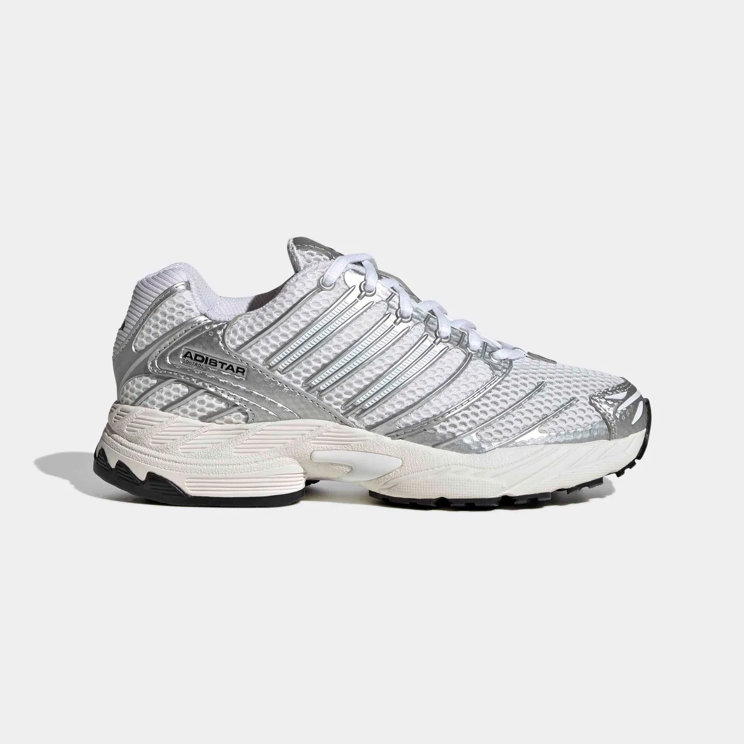 Детские кроссовки с сетчатым верхом Adidas Originals, Cloud White/Silver Metallic/Core Black — фото 2