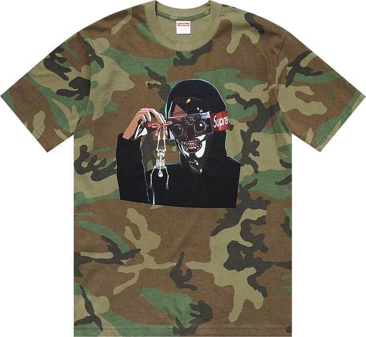Футболка Supreme Creeper Tee 'Woodland Camo', разноцветный — фото 2