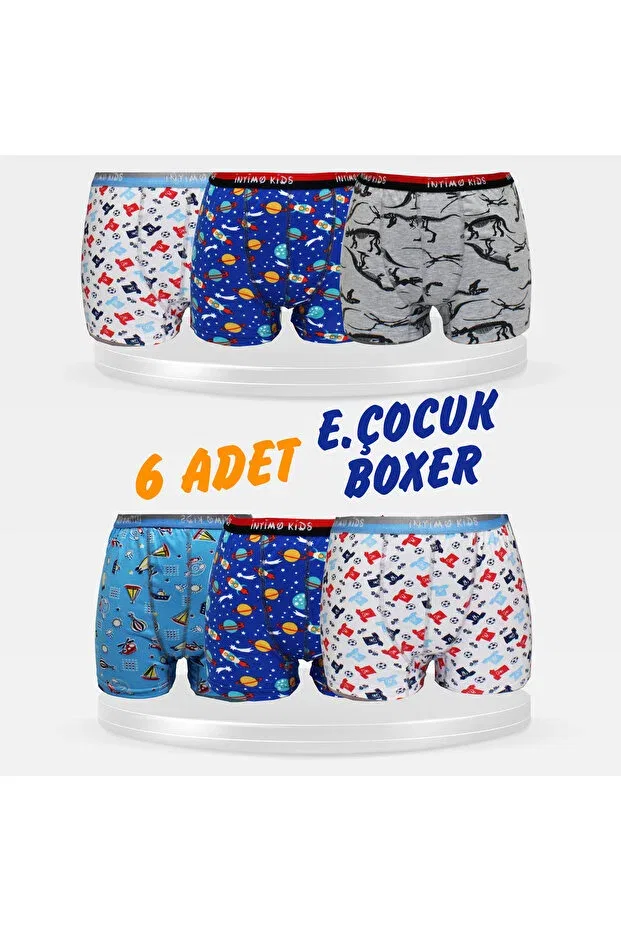 Детский комплект боксеров для мальчиков хлопковый Young Beyaztoptan, Multicolor