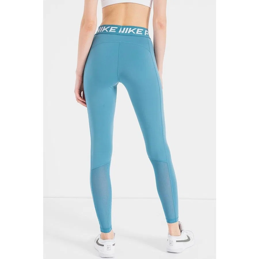 Спортивные леггинсы с принтом Pro 365 Dri Fit Training Mid Rise Full Length Tight Fit Toparlayıcı Tayt Nike, Светло-синий — фото 2