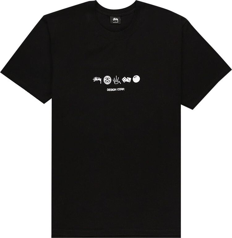 

Футболка Stussy Global Design Corporation Tee 'Black', черный