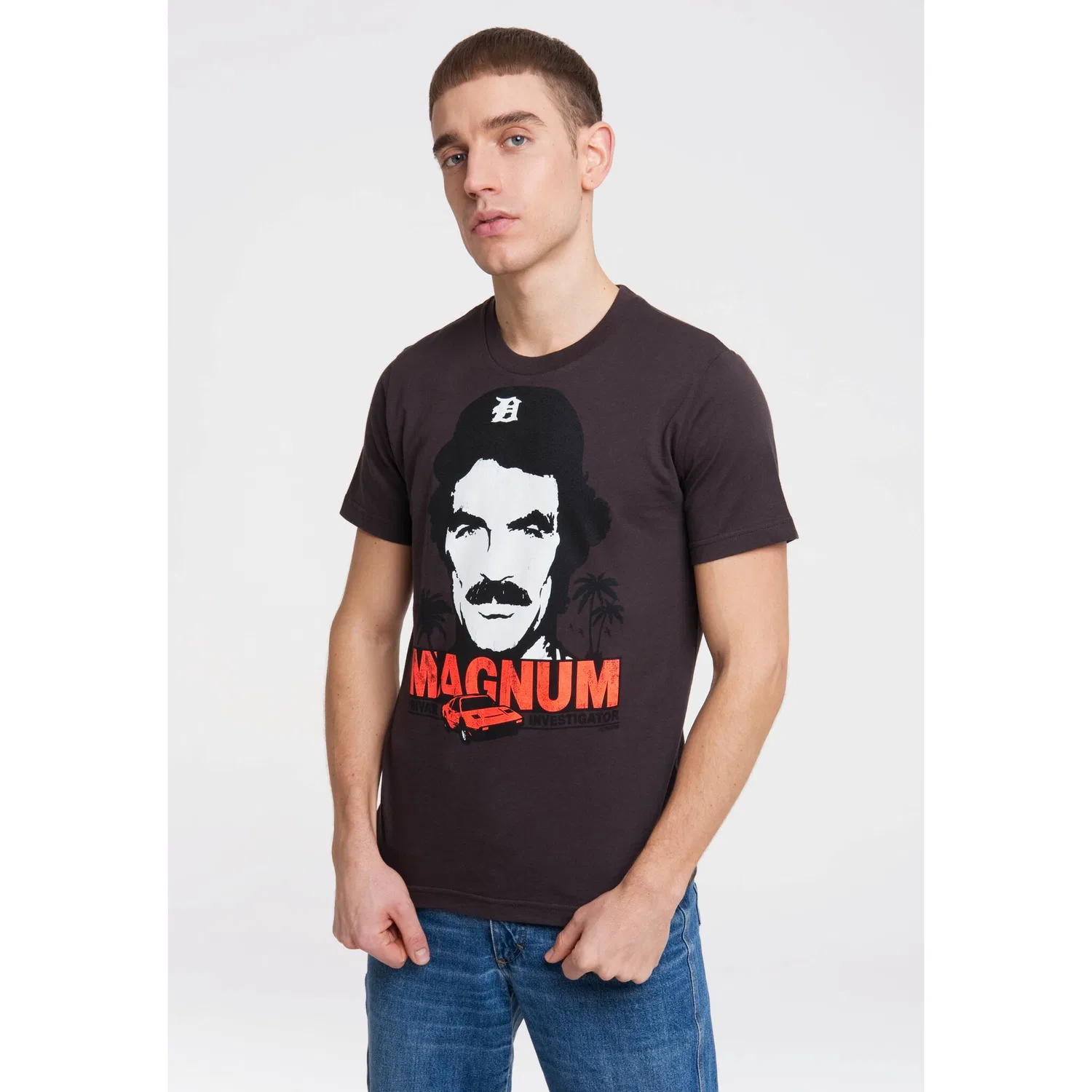 Детская футболка с принтом Magnum LOGOSHIRT, Gray — фото 2