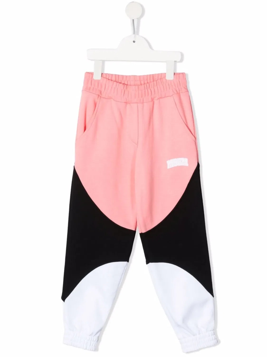 Брюки-джоггеры колор-блок MSGM, розовый