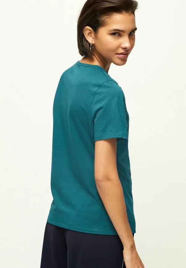 Футболка хлопковая The Everyday Crew Neck Rich Short Sleeve Regular Fit Next, Teal Blue, синий — фото 2