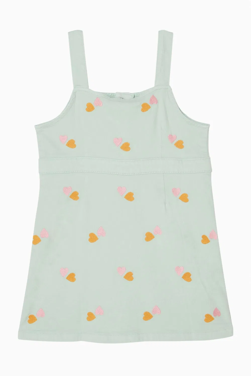 Платье-сарафан с вышивкой Embroidered Hearts Pinafore Dress Stella McCartney — фото 2