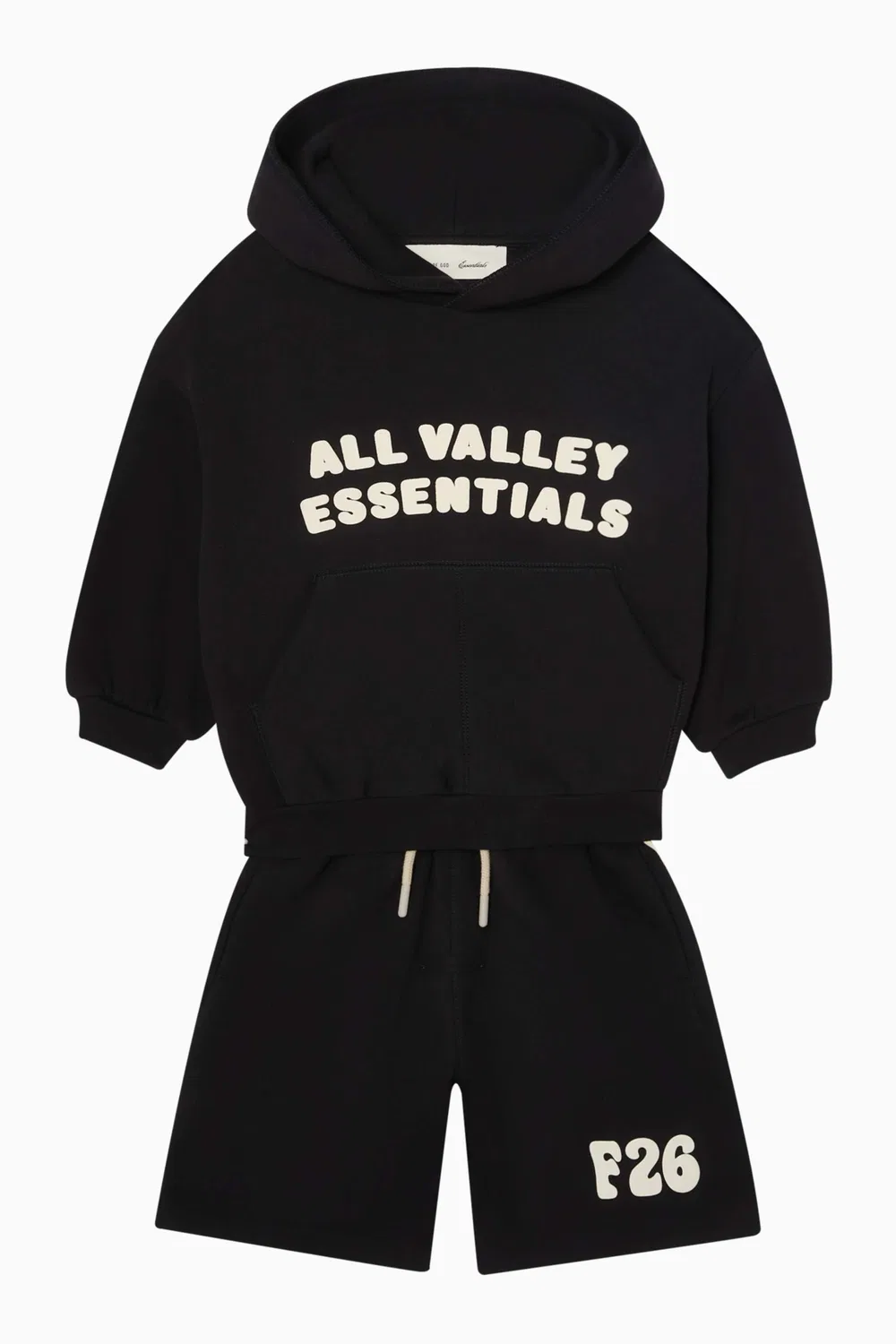 Худи с принтом 90-х Fear of God Essentials, черный — фото 2
