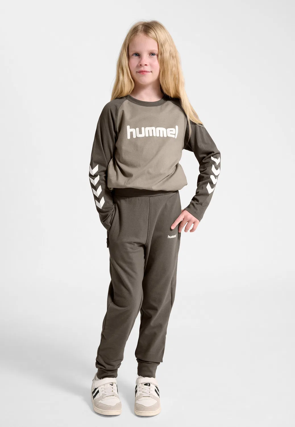 Детские спортивные штаны с регулируемой талией Hmljr Regular Hummel, Цвет: Schwarz — фото 4