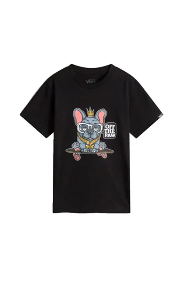 Детская футболка с принтом Pawtastic ss Vans, Black