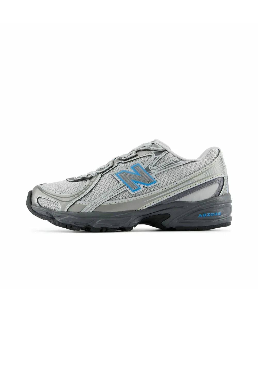 740 - тренеры New Balance, Dark Silver Metallic Fan Blue