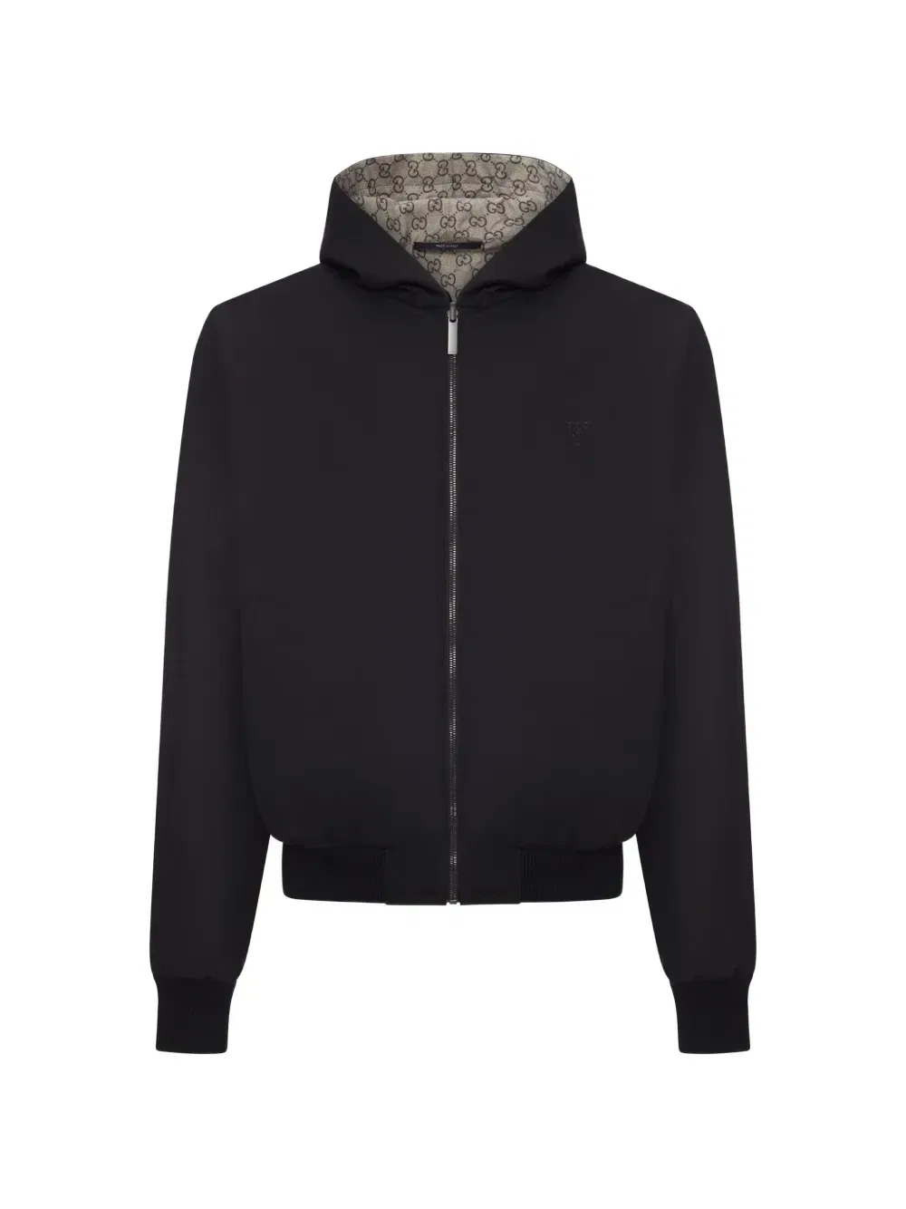 Джинсовая куртка с узором GG Supreme Gucci, черный