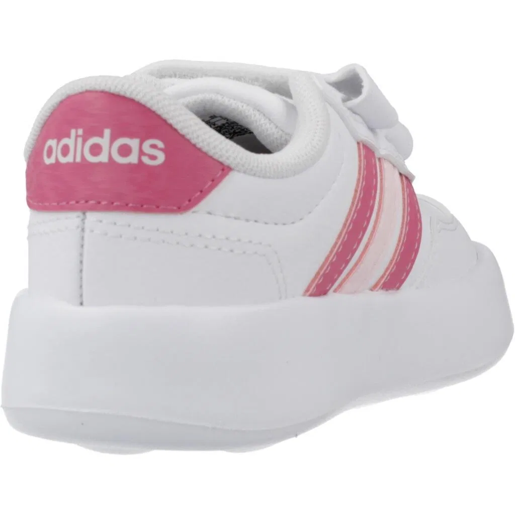 Детские кроссовки на липучке Breaknet 3.0 CF I Adidas, Weiss Rosa — фото 3