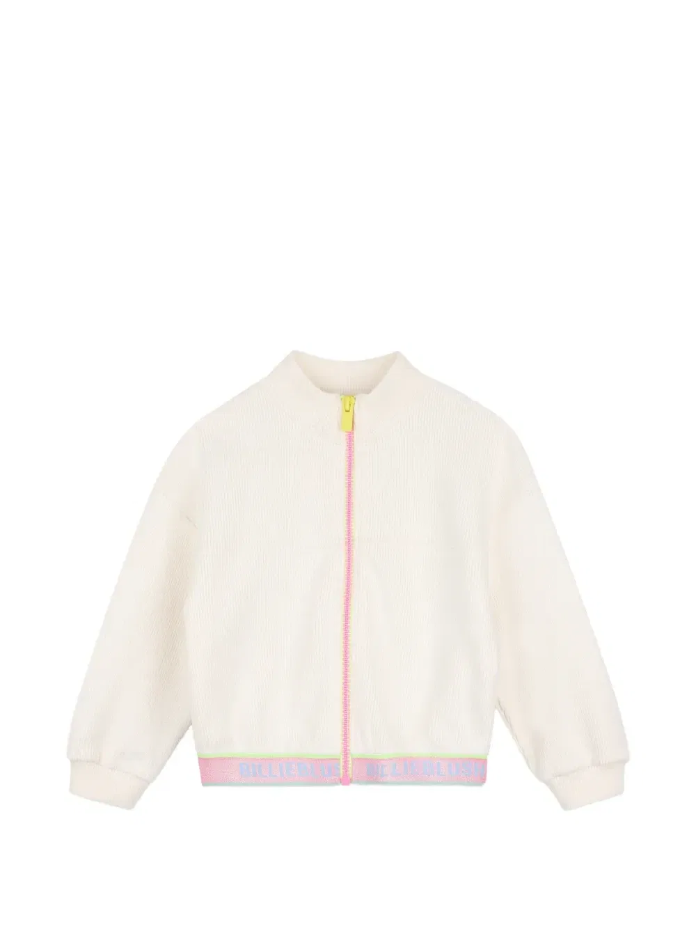 Кардиган на молнии с логотипом Billieblush, белый