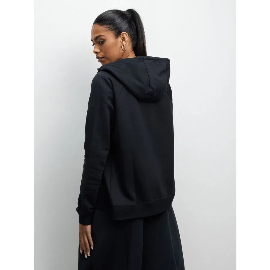Женский худи с капюшоном и полной молнией Sportswear Essential Nike, Черный — фото 3