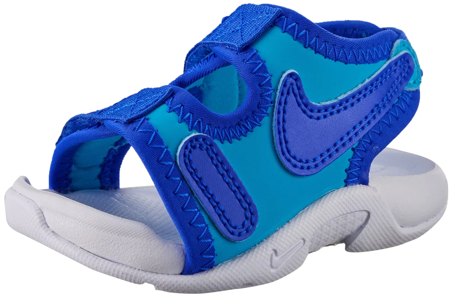Детские кроссовки для мальчиков с закрытым носком NIKE Sunray Adjust 6 NIKE, Blue Lightning Racer Blue White