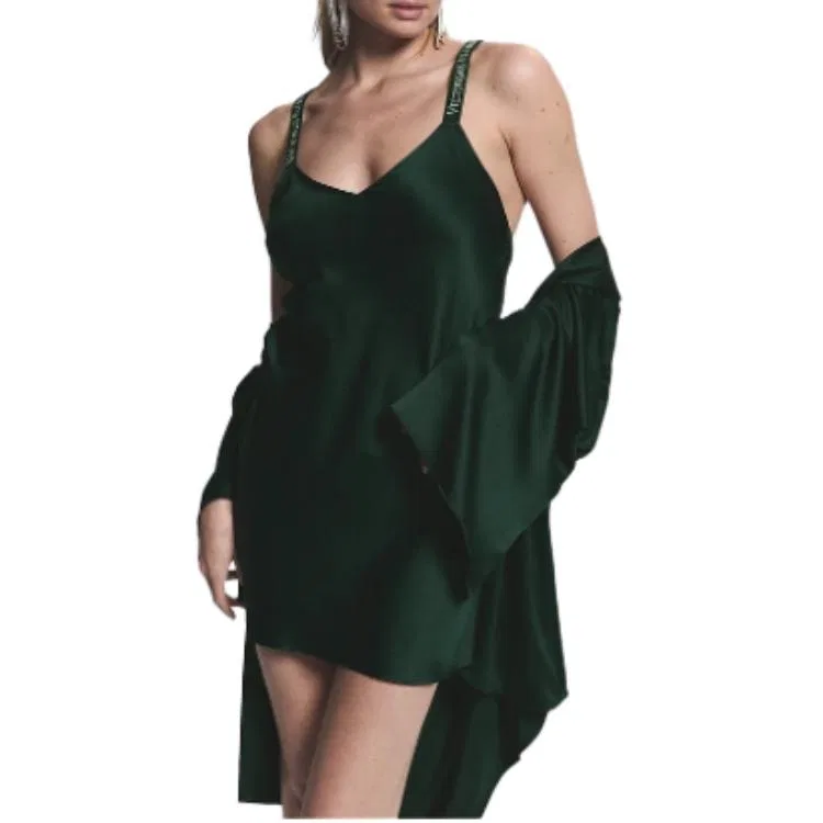 Женская ночная рубашка Victoria's Secret, Dark Green — фото 4