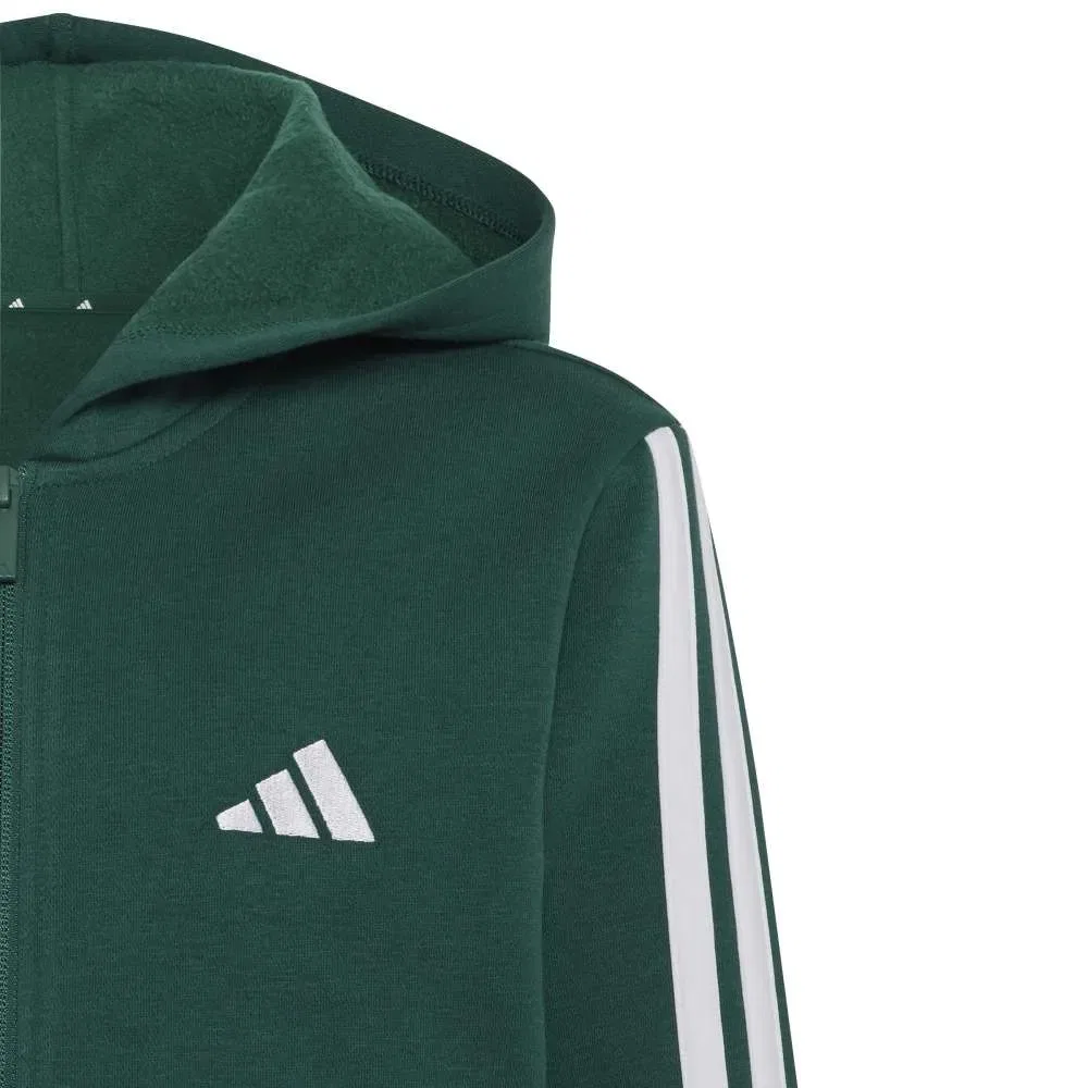 Детское худи с полной застежкой-молнией Adidas Essentials, Green — фото 4