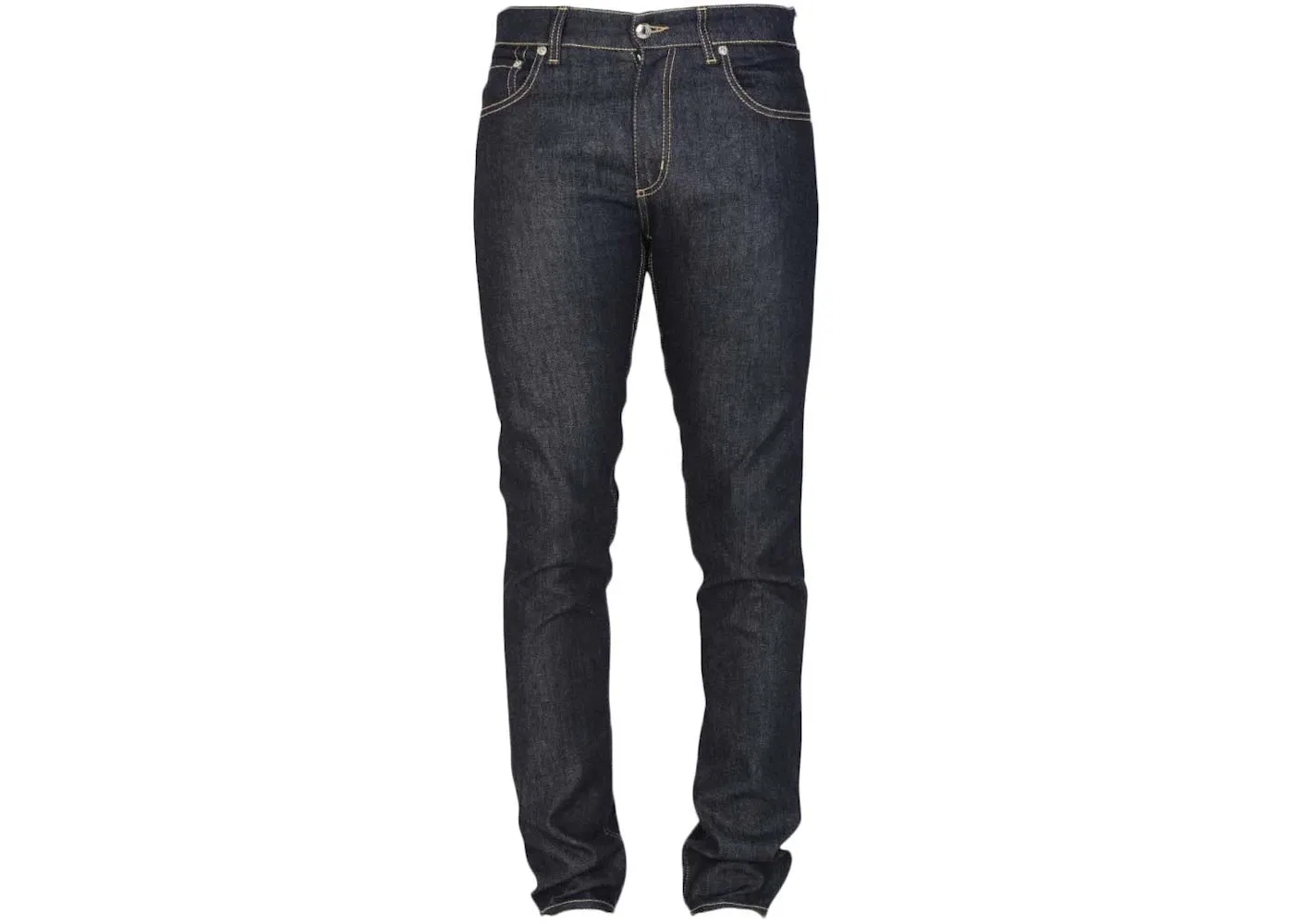 Мужские джинсы с принтом Alexander McQueen, Washed Black