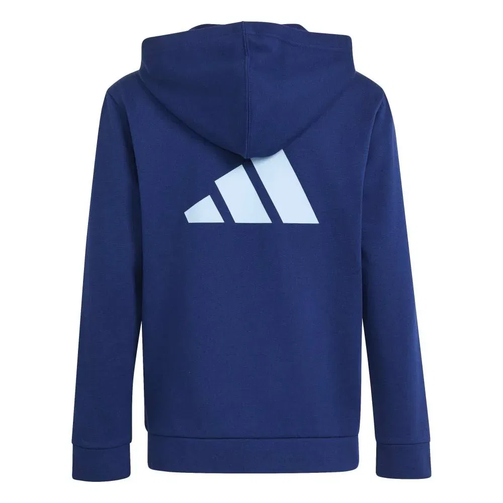 Худи Color Block Adidas, синий — фото 2