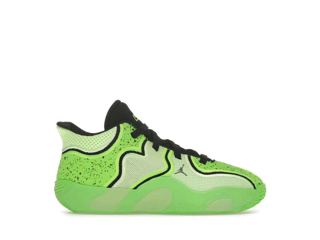 Детские кроссовки для мальчиков баскетбольные Jordan Tatum 3, Ghost Green/Electric Green/Black/Black