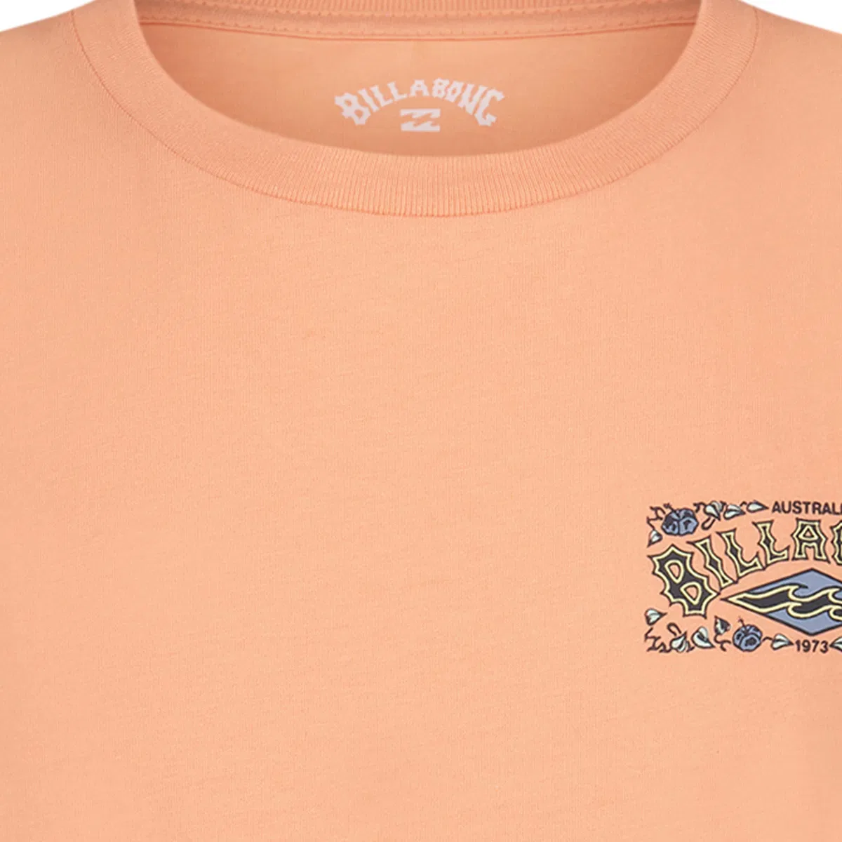 Детская футболка с коротким рукавом с принтом Flamingo Surf Billabong, Faded Orange — фото 3