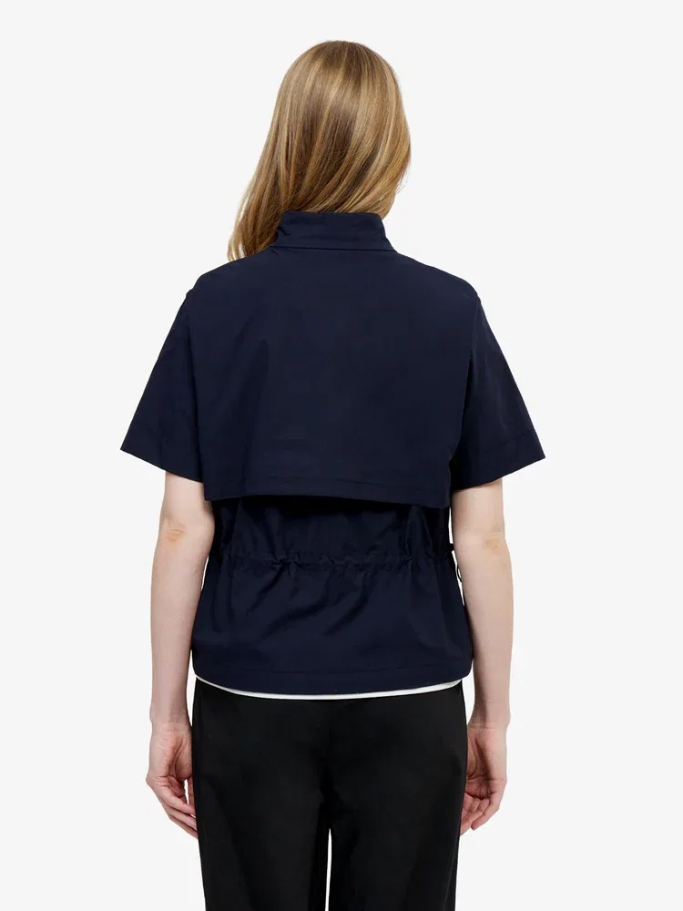 Куртка-анорак LACOSTE Woven Silhouette, Navy — фото 3