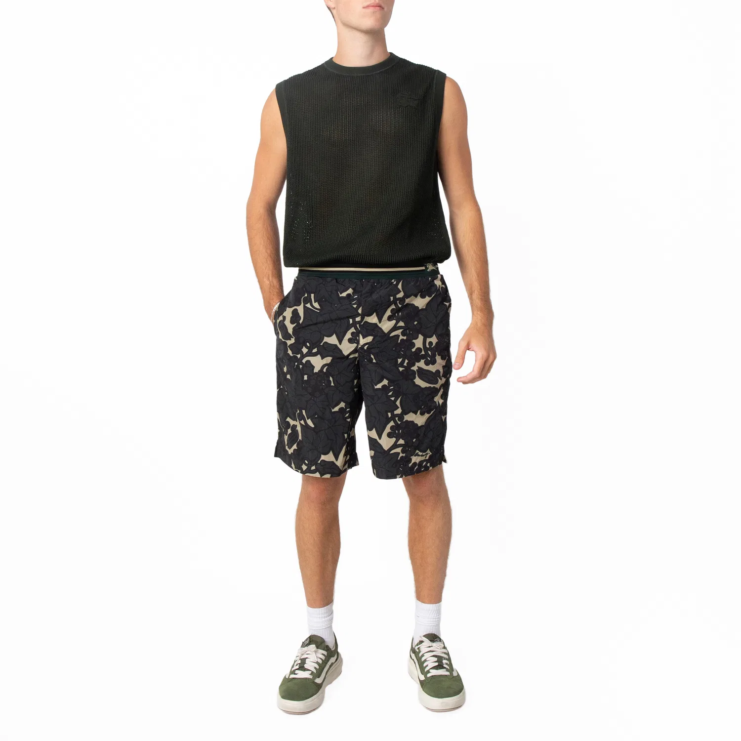 Шорты с принтом Ivy and Duck Motifs Nylon Burberry, Jungle Ip Pattern — фото 4