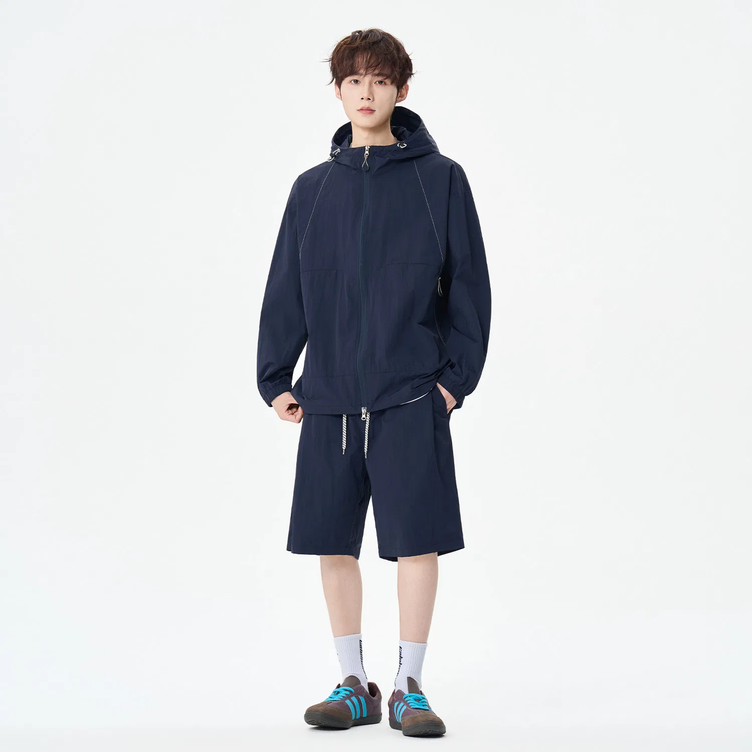Детская защитная одежда от солнца с длинным рукавом BALENO, Navy Blue — фото 4