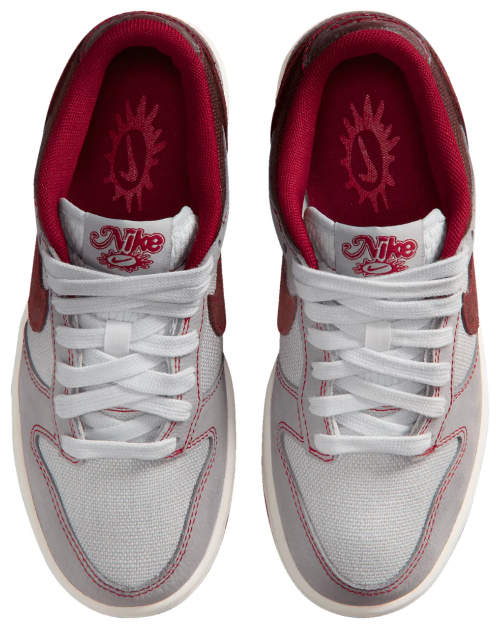Кроссовки для мальчиков Nike Dunk Low Lv8 1, цвет Burgundy Crush/Wolf Grey/Pure Platinum — фото 4