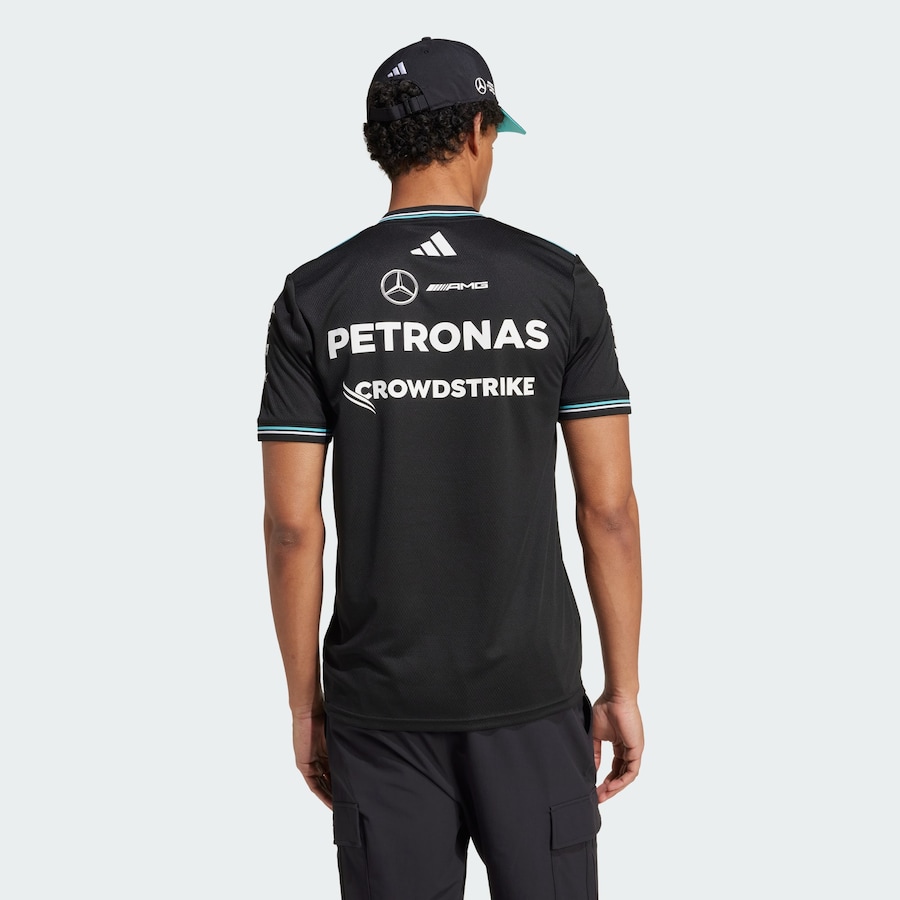 Футболка Performance ADIDAS PERFORMANCE MERCEDES - AMG PETRONAS FORMULA ONE TEAM DRIVER JERSEY, черный — фото 3