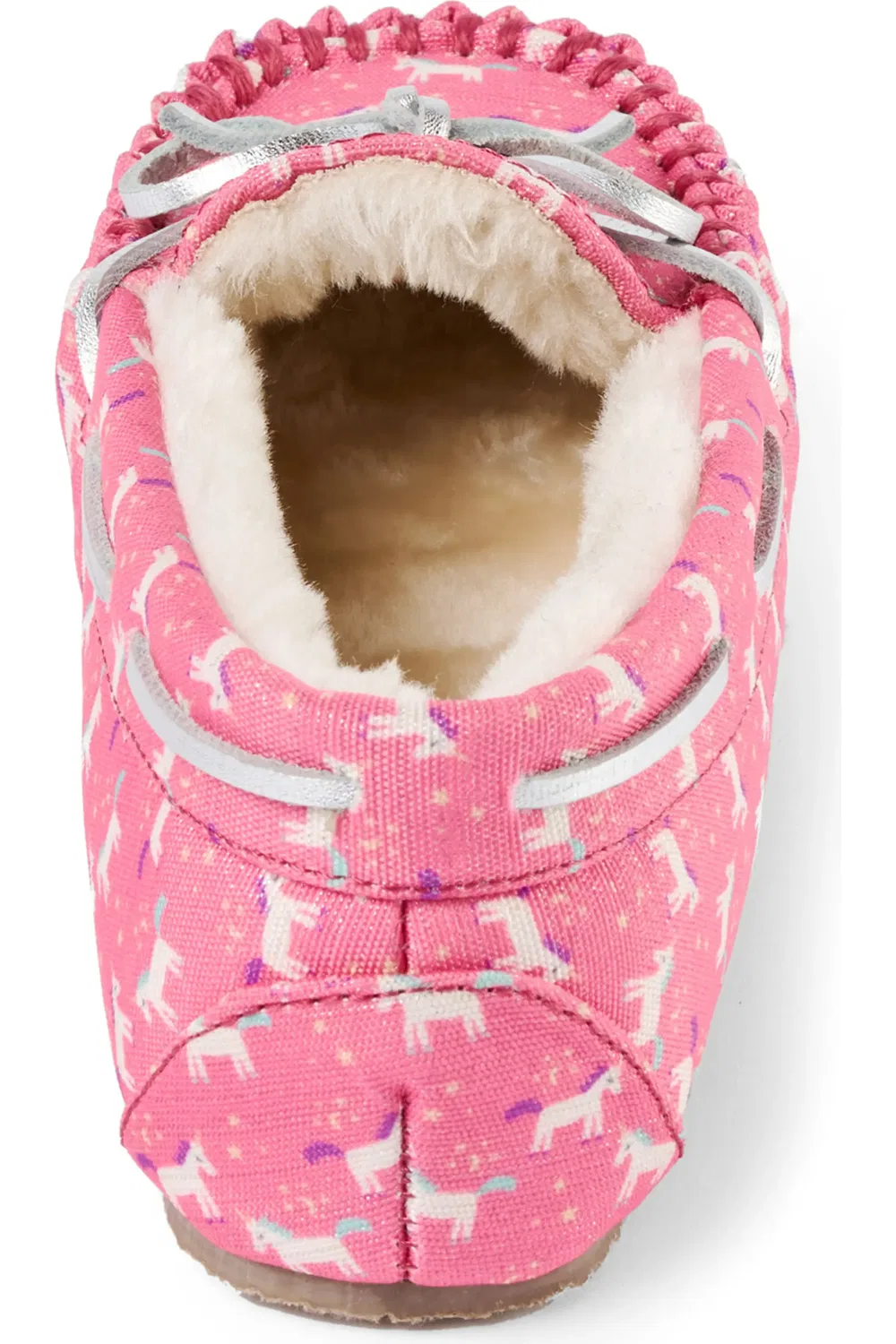 Детские тапочки с поролоновой подкладкой Minnetonka, Hot Pink Multi — фото 2