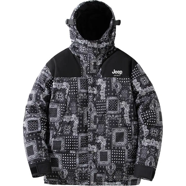Детский пуховик с принтом Paisley JEEP SPIRIT, Paisley