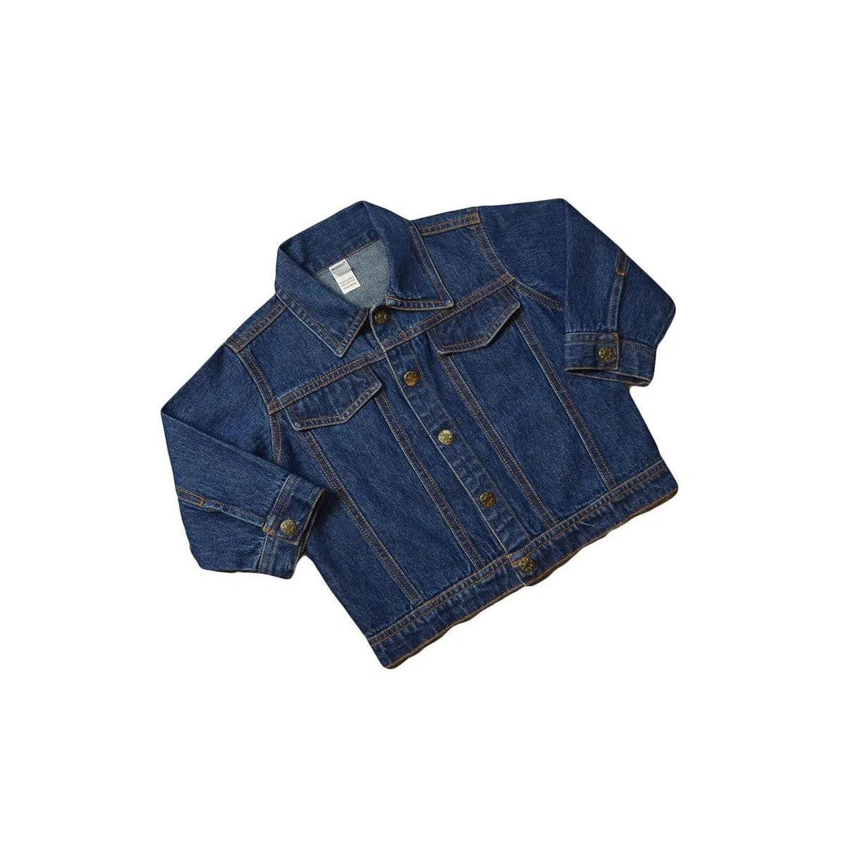 Детское джинсовое пальто для мальчиков с отложным воротником MONAG, Medium Wash — фото 2