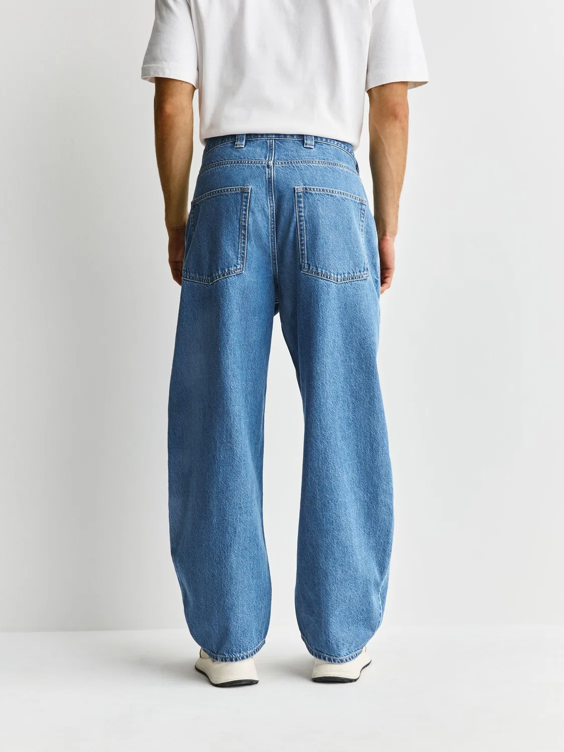 Джинсы Balloon Fit Mid Blue Next, синие — фото 4