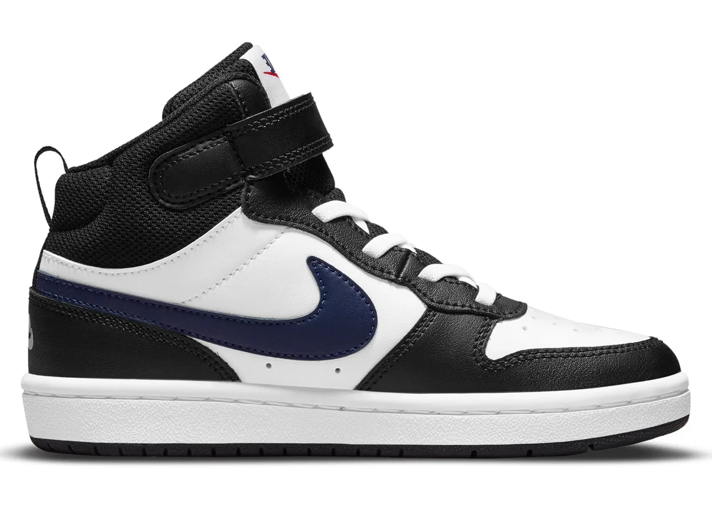 Детские кроссовки Lifestyle Nike Court Borough Mid 2, White/White/Black/University Red