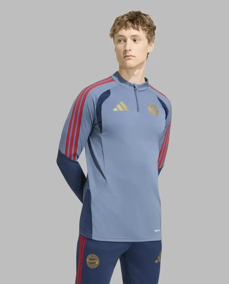 Мужская тренировочная кофта с молнией FC Bayern Munich 2026-2027 Entreno Zip adidas, Navy Blue