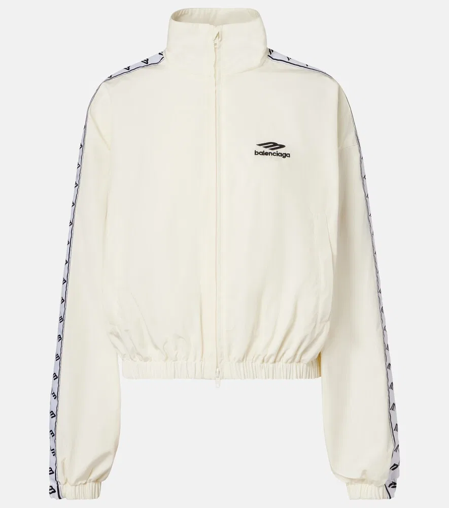 Спортивная куртка 3B Sports Icon из хлопковой смеси Balenciaga, белый