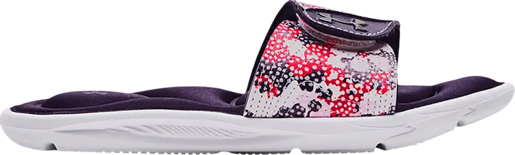 Сандалии Under Armour Wmns Ignite 6 Graphic Strap Slide Floral Camo, фиолетовый