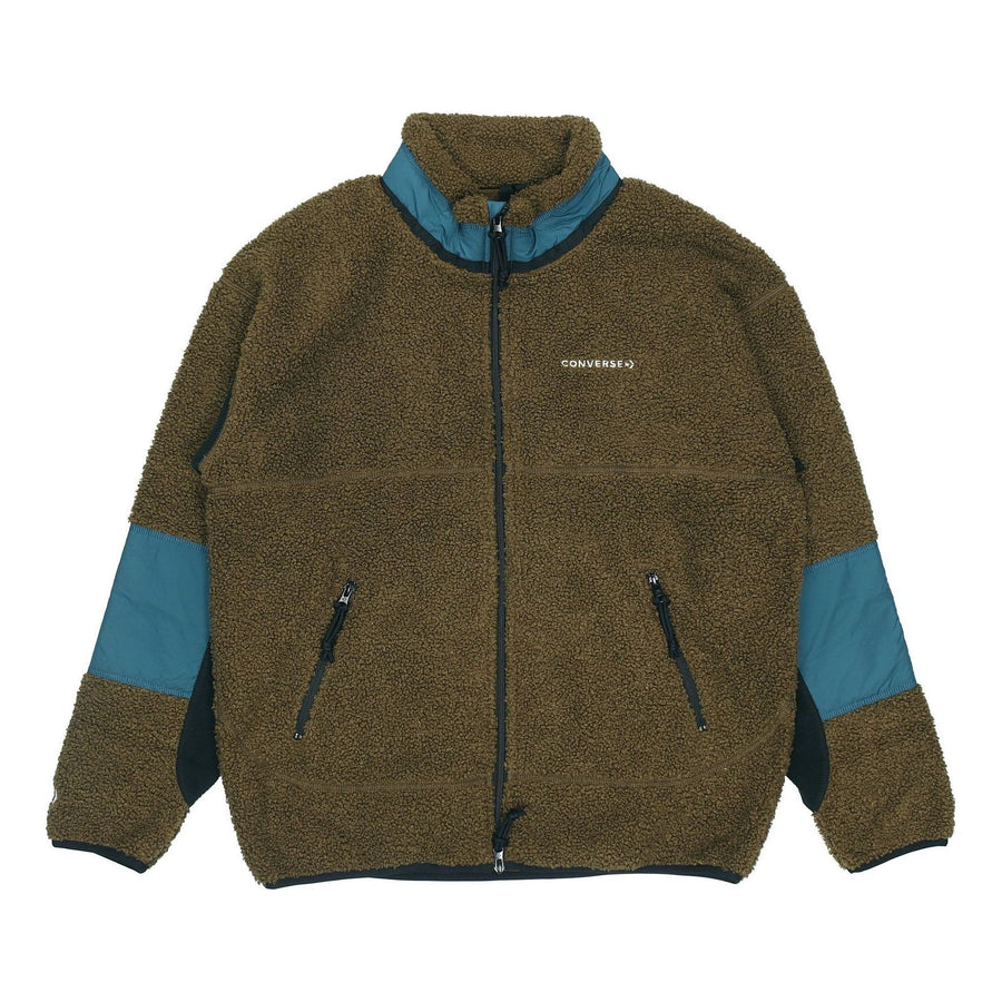 

Куртка Converse Polar Fleece Sherpa Jacket 'Surplus Olive', оливкого-зеленый