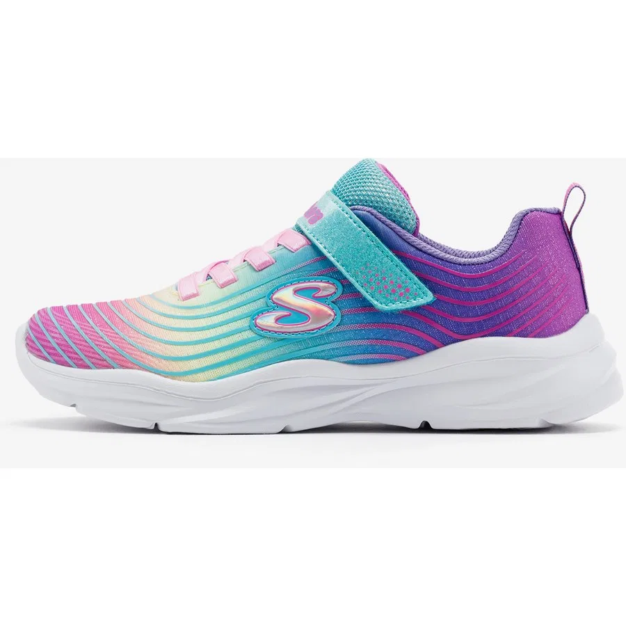 Кроссовки детские с принтом Power Jams - Pastel Speed Skechers, Синий