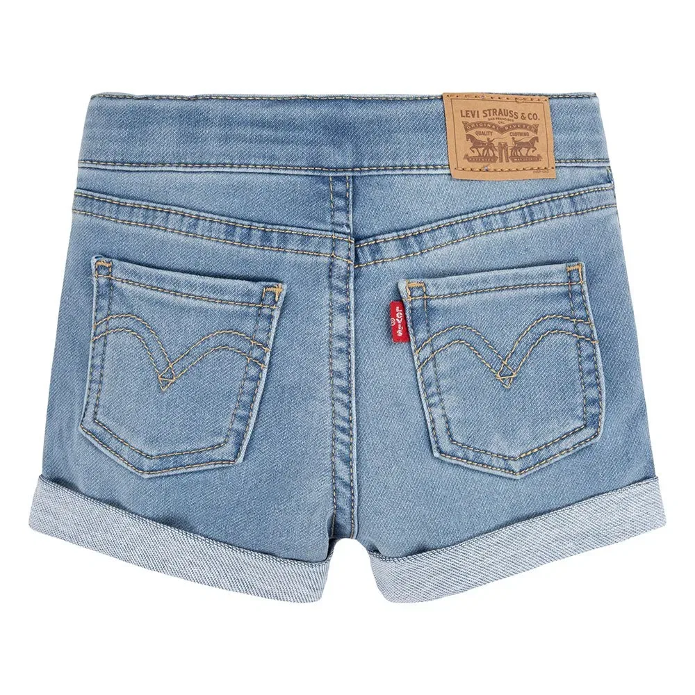 Детские шорты для девочек с отворотом Levi's, Blue — фото 2
