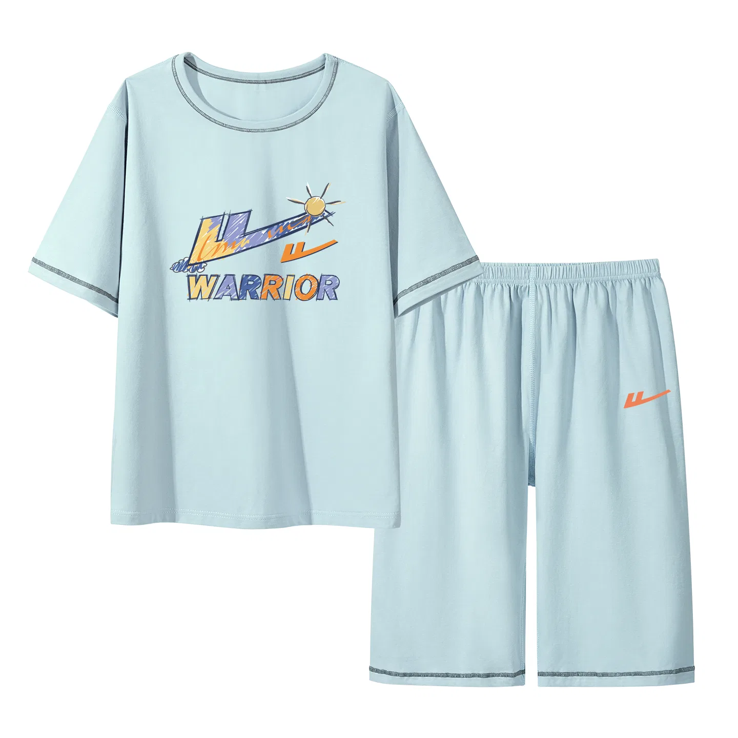 Детские комплекты для отдыха с коротким рукавом, Crew Neck Thin Foldable Stretch, WARRIOR