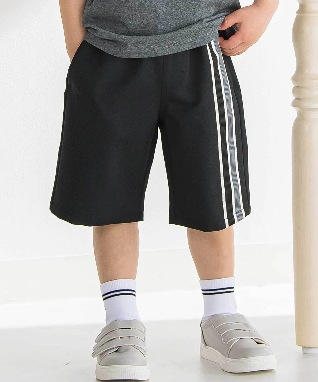 Детские шорты с боковой лентой BeBe Petits Pois Vert, Black