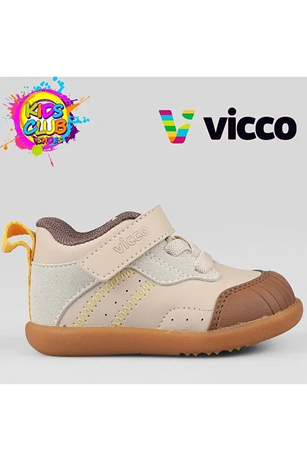 Детские спортивные туфли для мальчиков с ортопедической стелькой Vicco, Beige