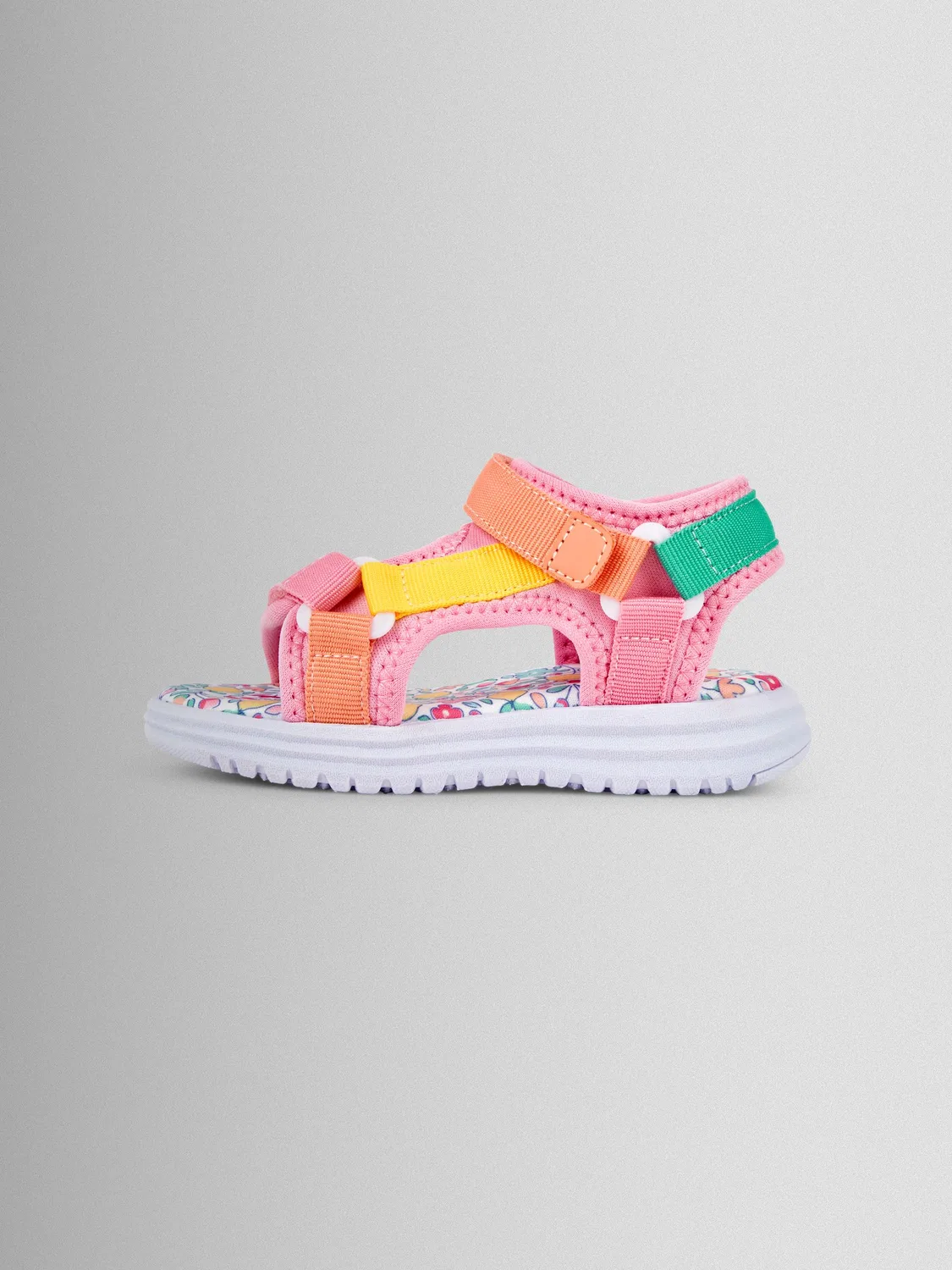 Сандалии JoJo Maman Bébé Colour Block, розовый — фото 4