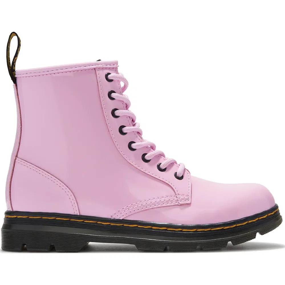 Детские ботинки Aprile на шнуровке в стиле милитари Dr. Martens, Pink — фото 2