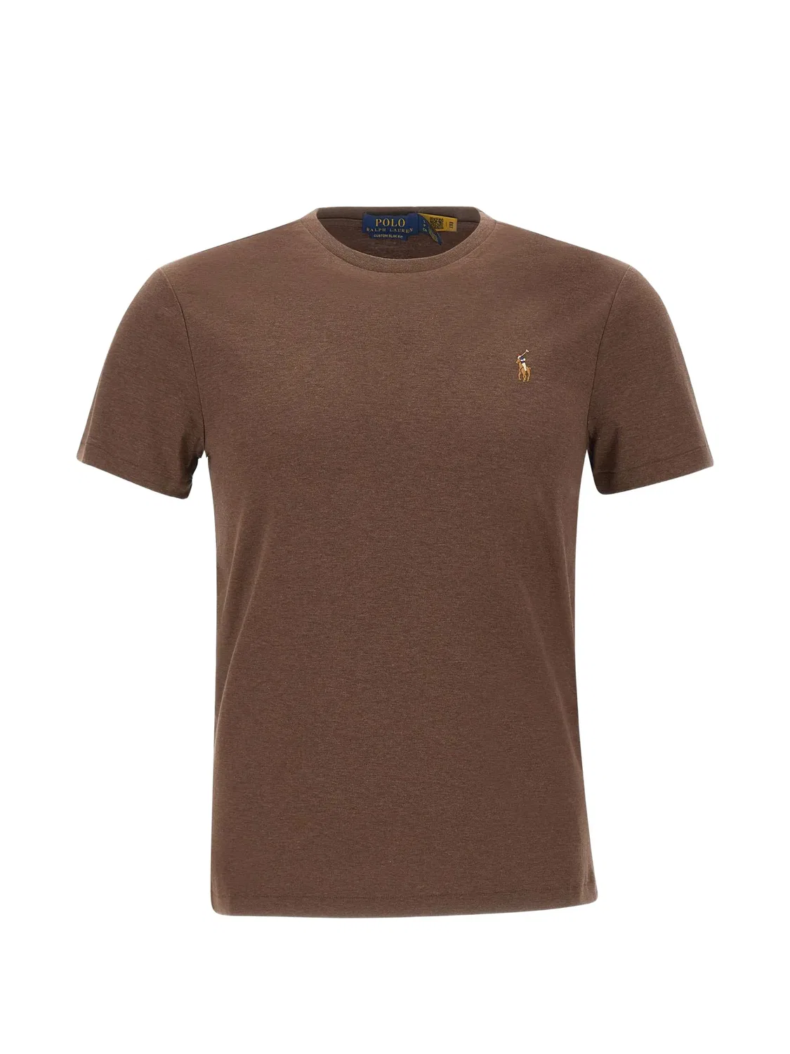 Футболка мужская коричневая Polo Ralph Lauren, коричневый