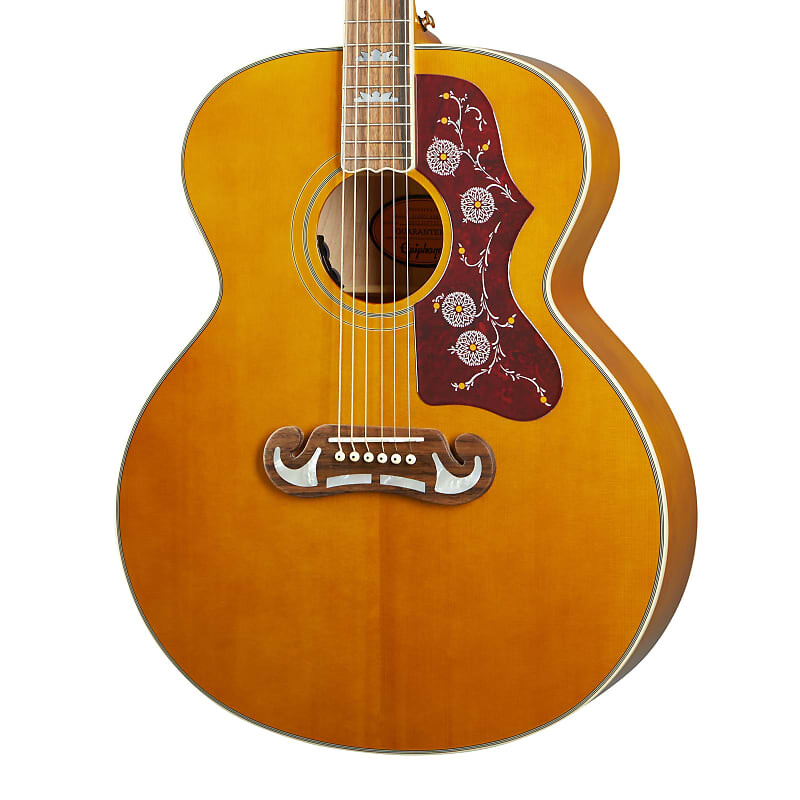 

Электроакустическая гитара Epiphone Masterbilt J-200, цвет Aged Natural Antique Gloss